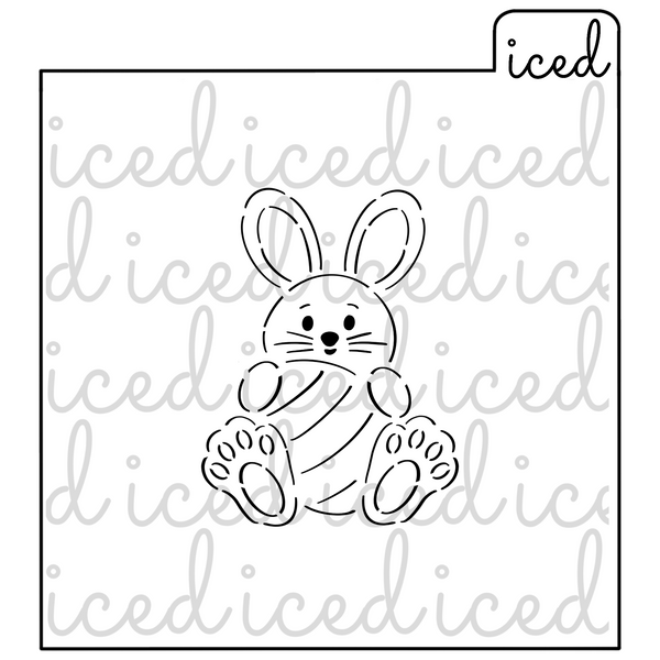 PYO Stencil - Easter Bunny with Egg