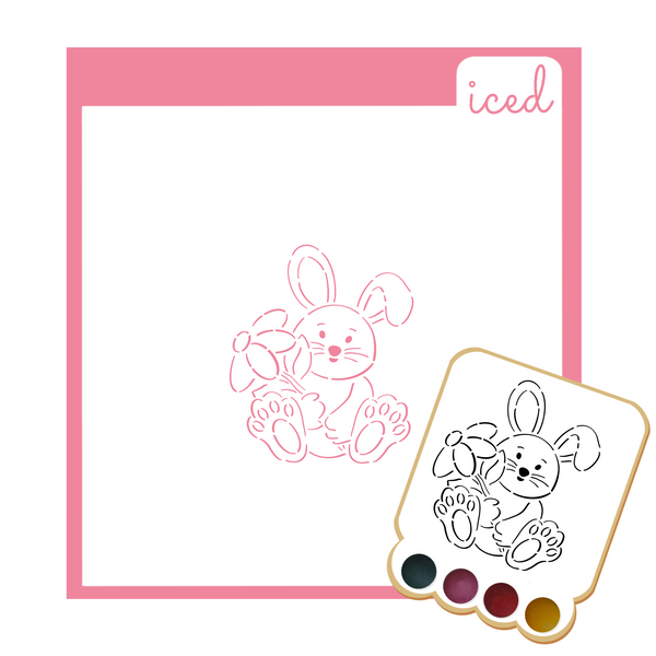 PYO Stencil - Bunny with Flower
