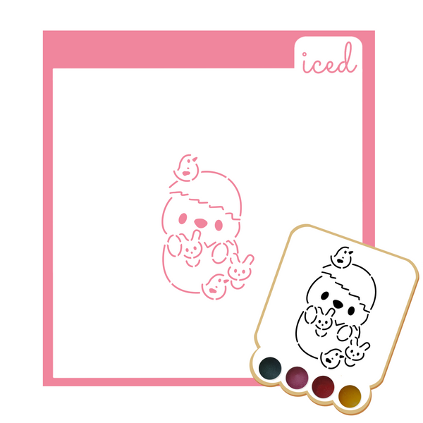 PYO Stencil - Chick in Egg