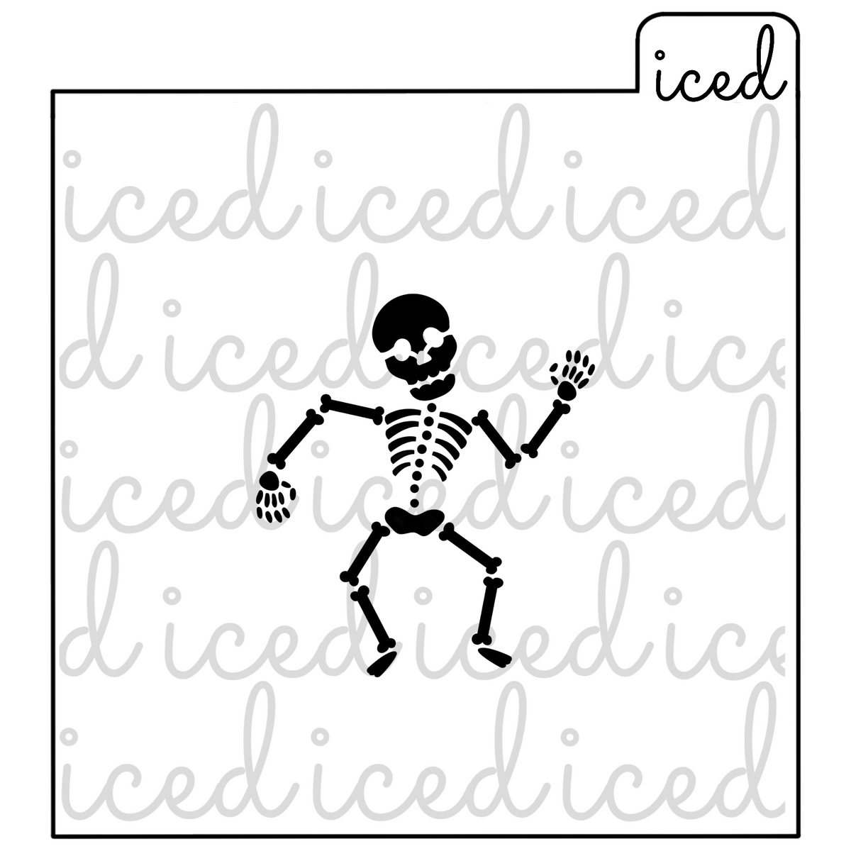 Skeleton Stencil Iced