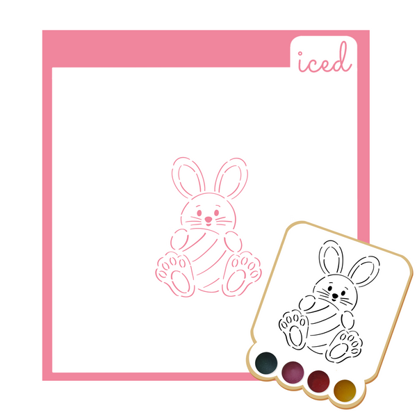 PYO Stencil - Easter Bunny with Egg