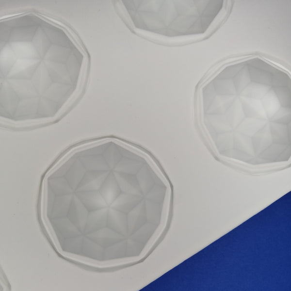 Silicone Geo Diamond Sphere Mould