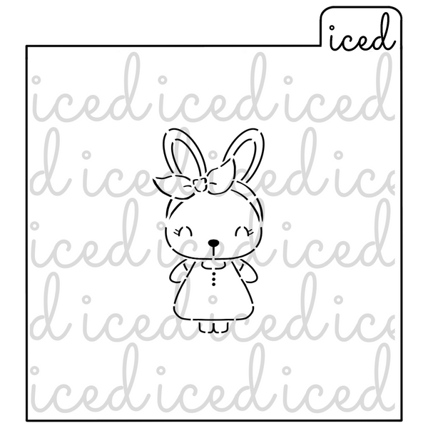 PYO Stencil - Girl Bunny