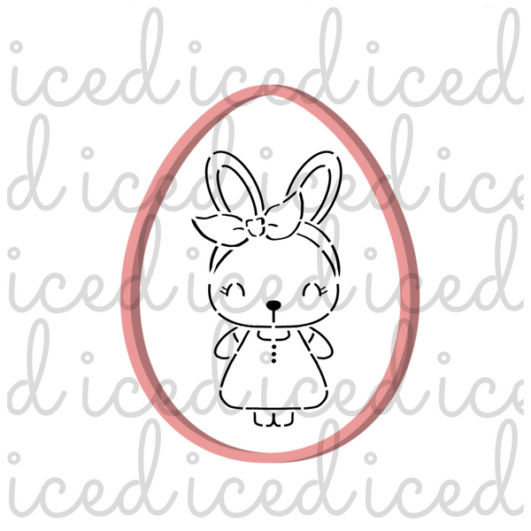 PYO Stencil - Girl Bunny