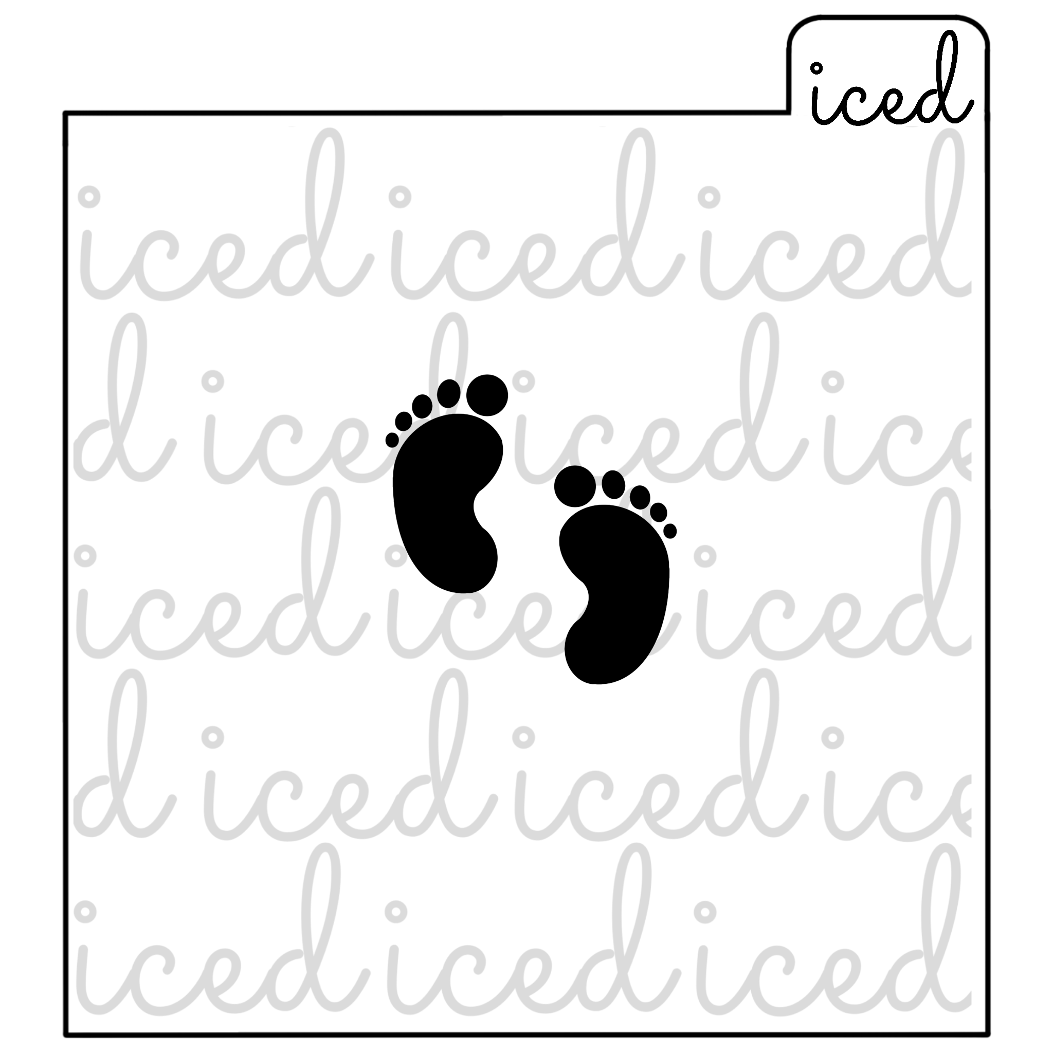 Baby Feet Stencil