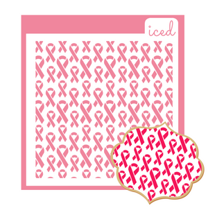 Background Stencil - Cancer Ribbon