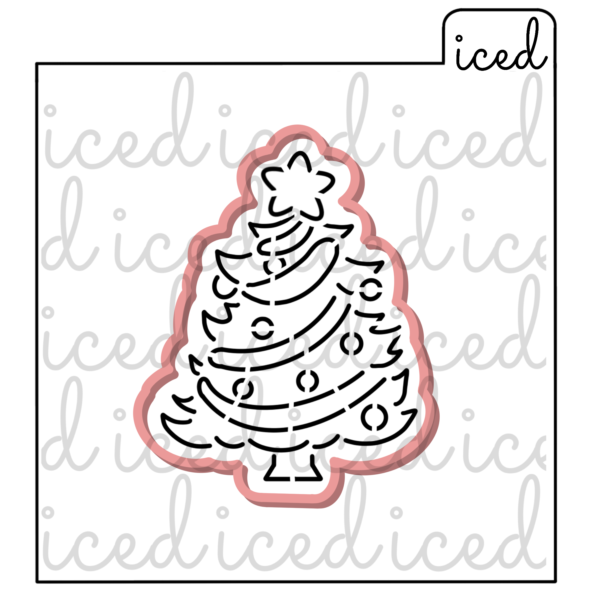 PYO Christmas Tree Stencil and Cutter Set