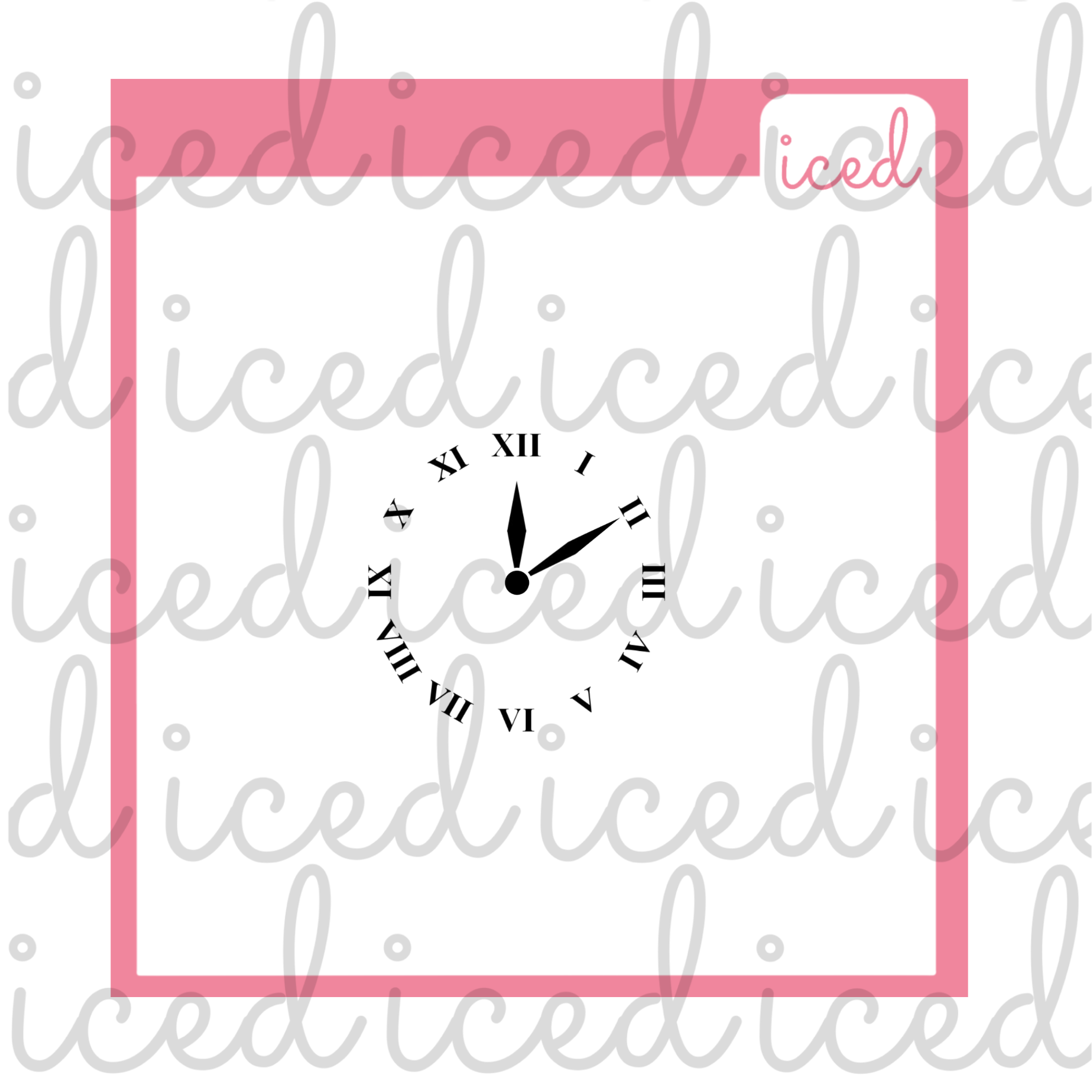 Stencil - Clock Face