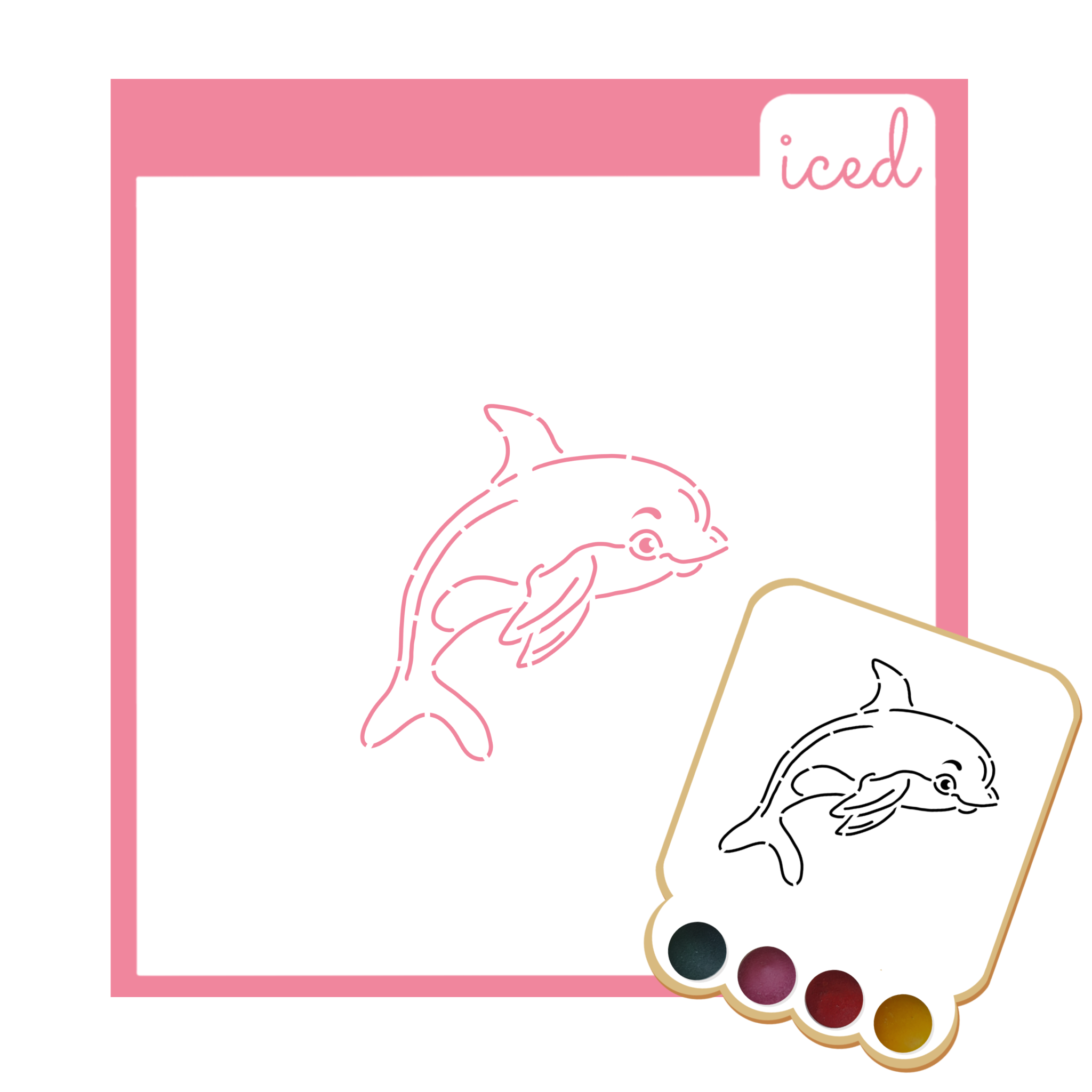 PYO Stencil - Dolphin