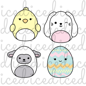 Mini Easter Squishmallow Cutters