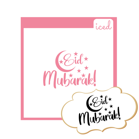 Eid Mubarak - Word Stencil