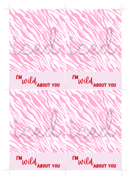 Cookie Card Digital Download - Wild About You