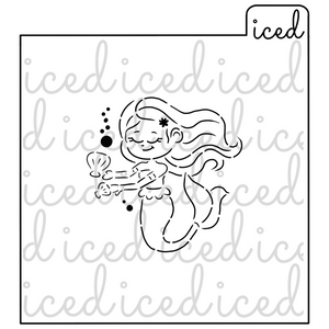 PYO Stencil - Mermaid with Shells