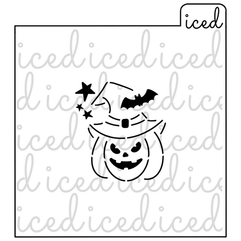 PYO Stencil - Pumpkin with Hat