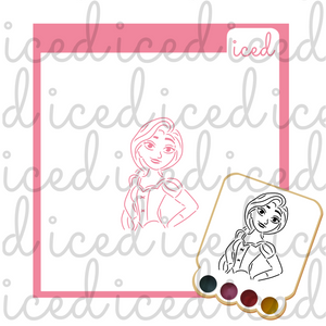 PYO Stencil - Tangled Rapunzel