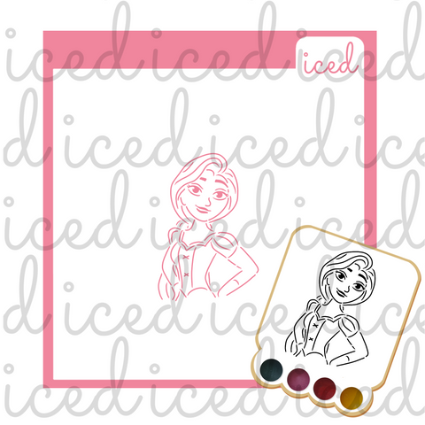 PYO Stencil - Tangled Rapunzel