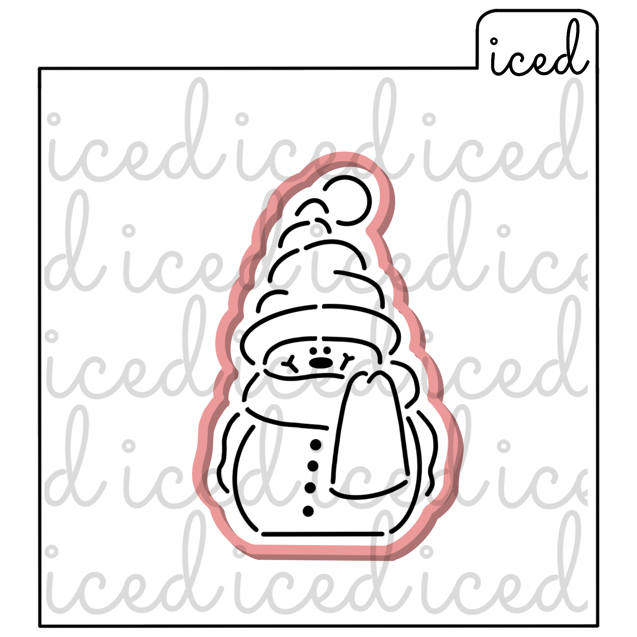 PYO Snowman Stencil and Cutter Set