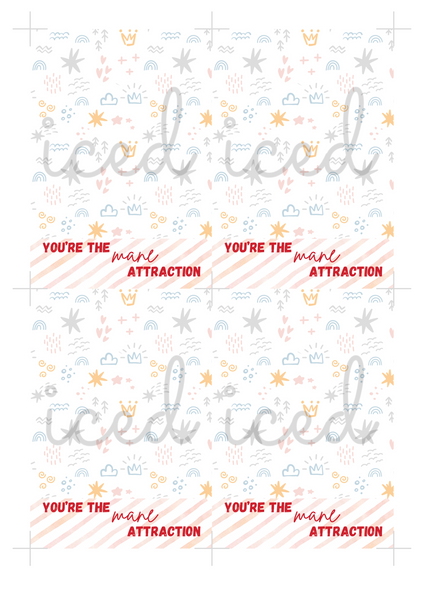 Cookie Card Digital Download  - You're the Mane Attraction