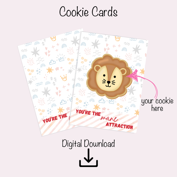 Cookie Card Digital Download  - You're the Mane Attraction