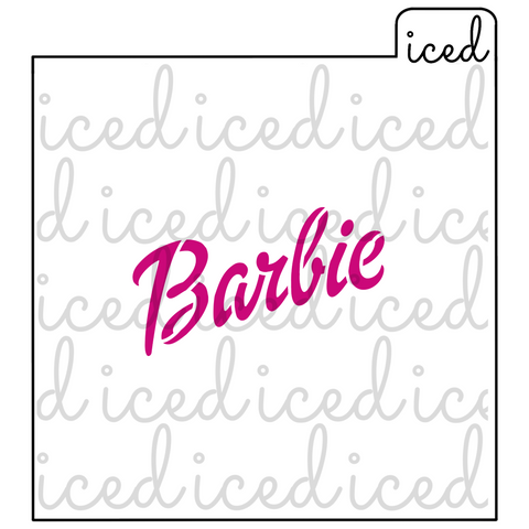 Word Stencil - Barbie