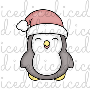 Penguin with Christmas Hat Cutter