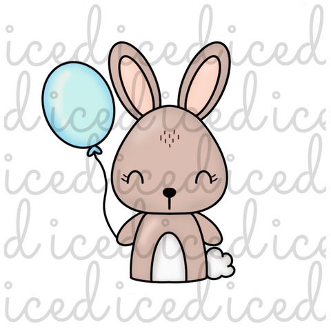 Bunny with Balloon Cutter