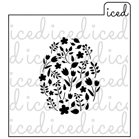 Floral Egg Stencil