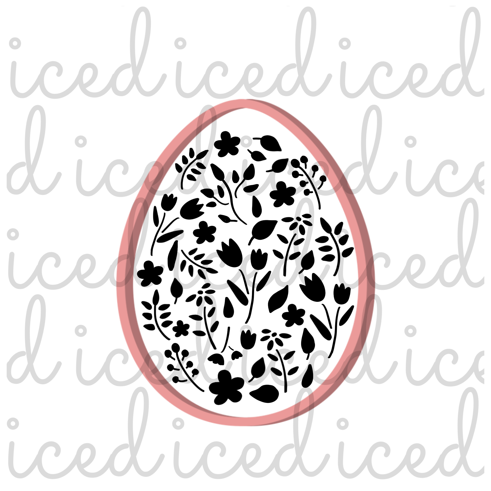 Medium Egg Cutter (Fits Floral Egg Stencil)