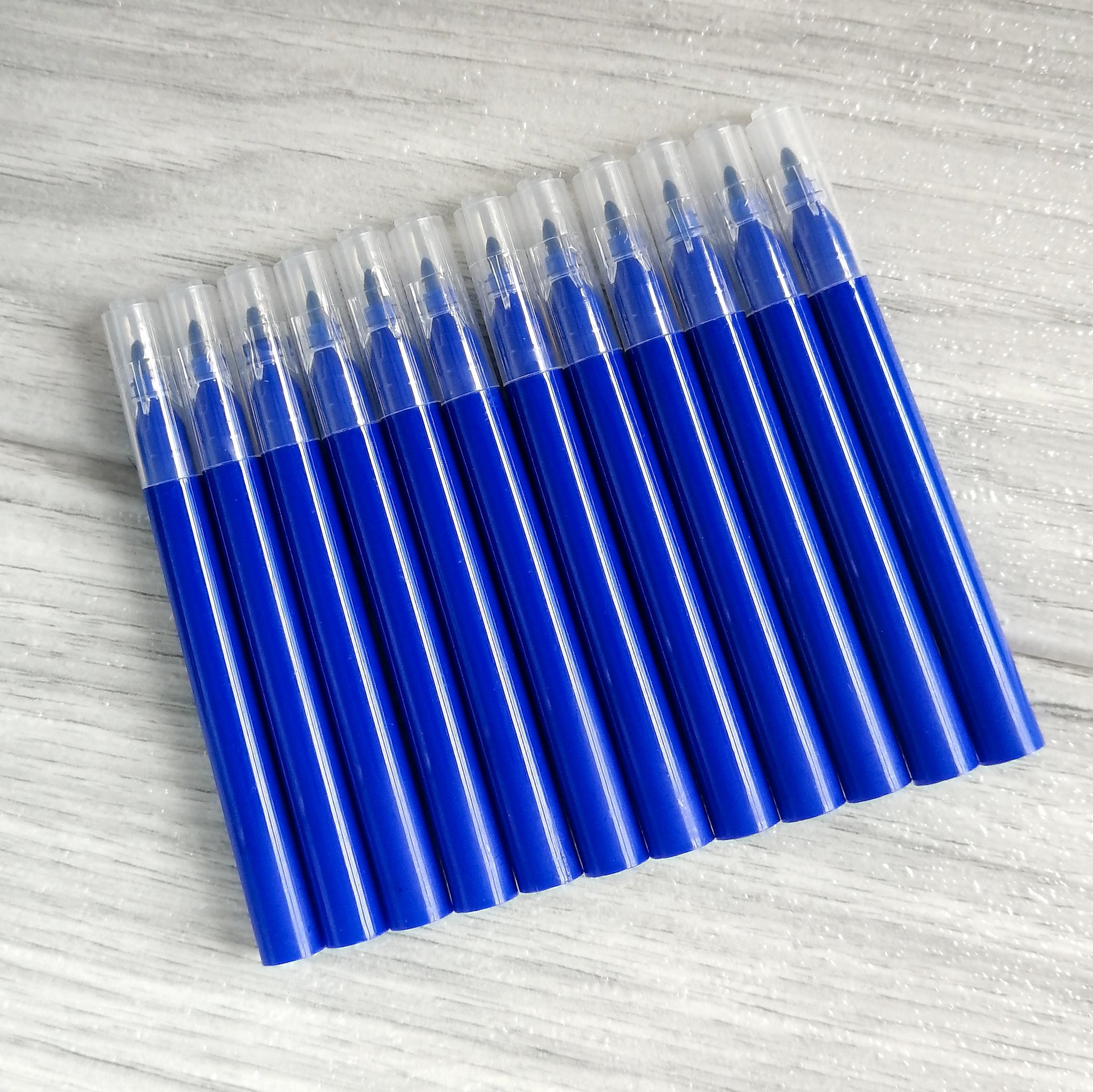 Mini Edible Markers - BLUE PACK OF 12