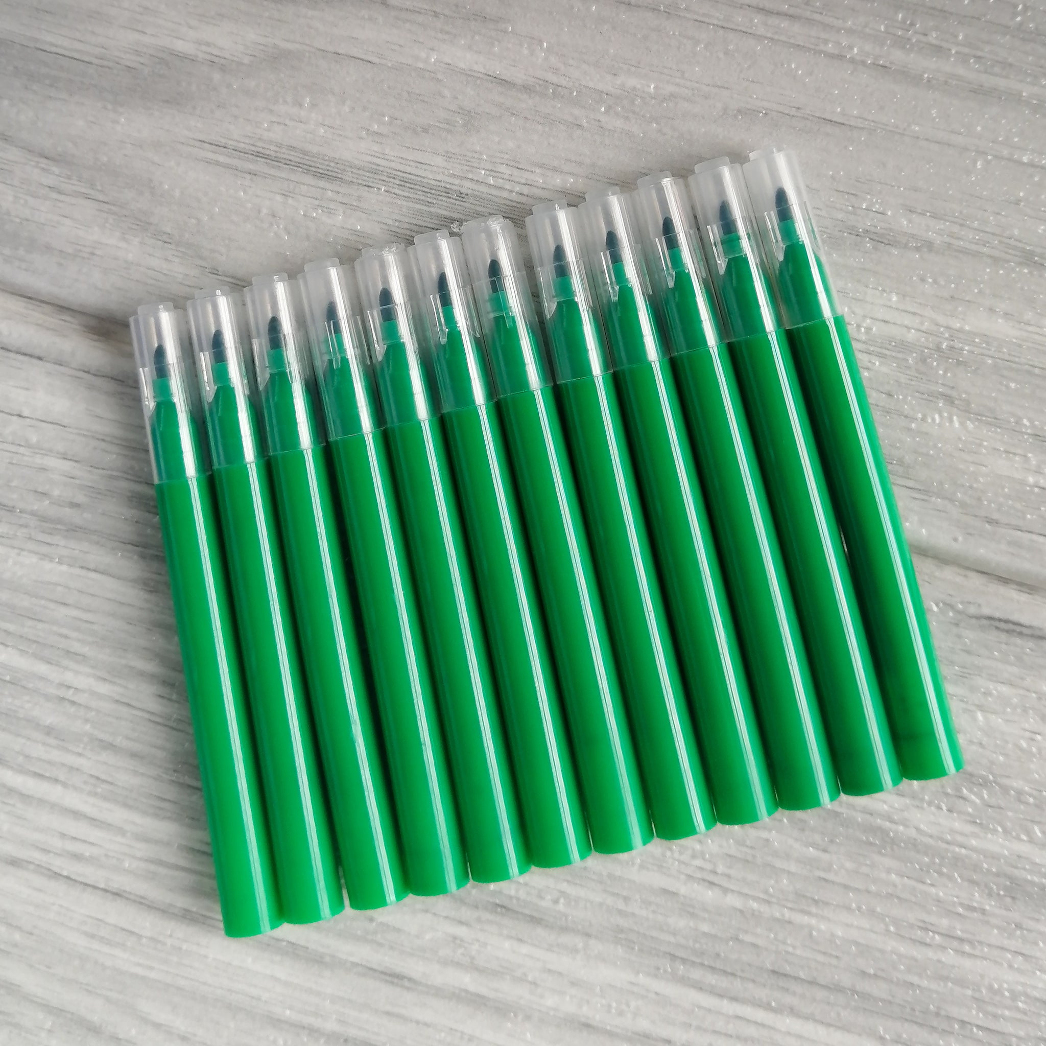 Mini Edible Markers - GREEN PACK OF 12