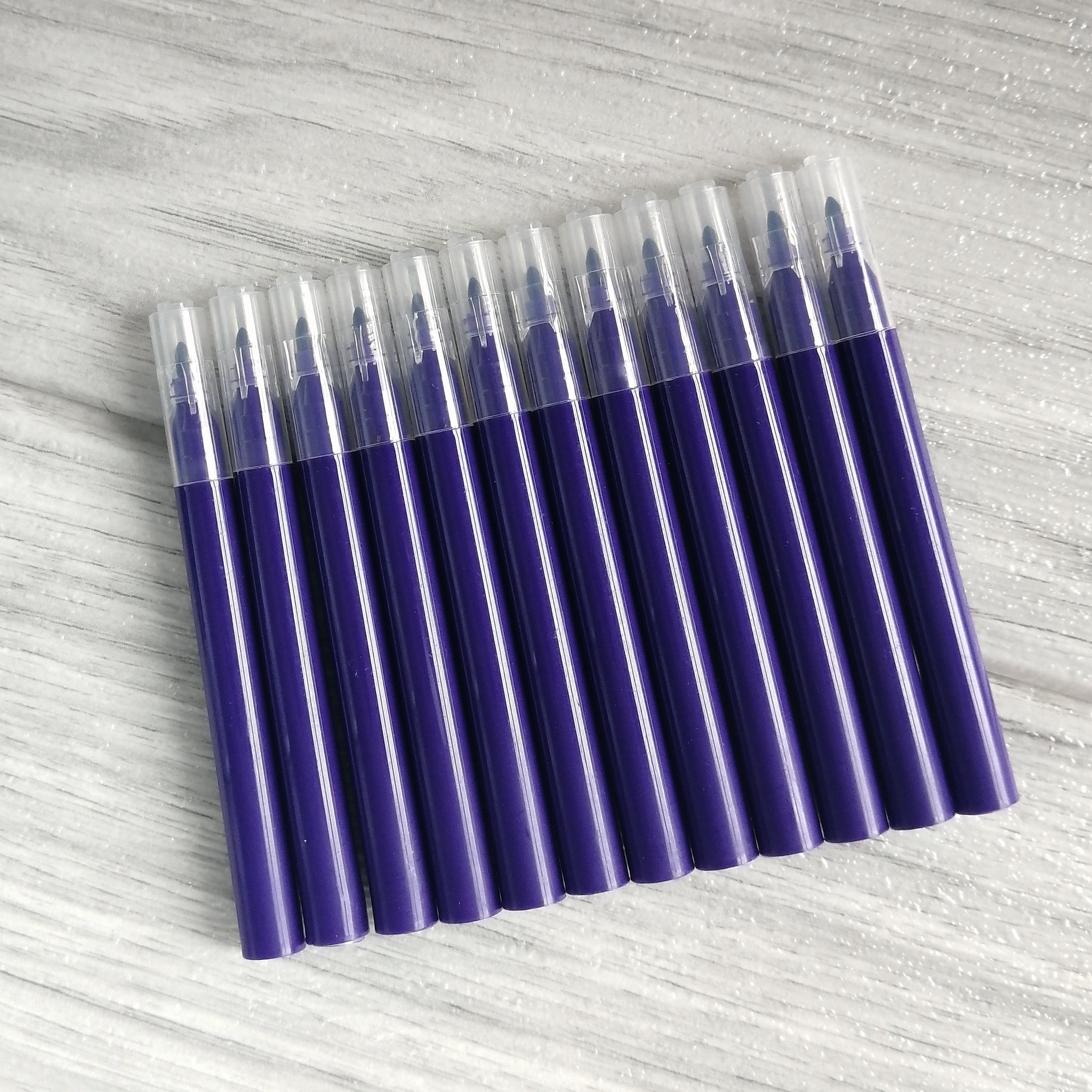 Mini Edible Markers - PURPLE PACK OF 12