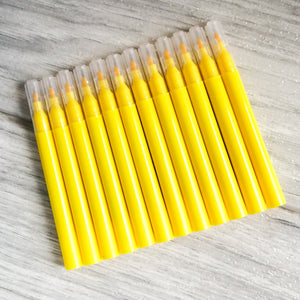 Mini Edible Markers - YELLOW PACK OF 12