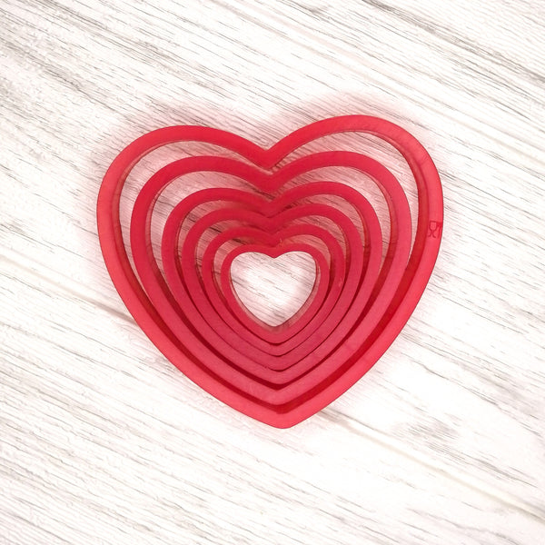 Nested Heart Cutters - set of 6