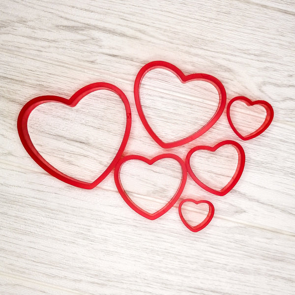 Nested Heart Cutters - set of 6