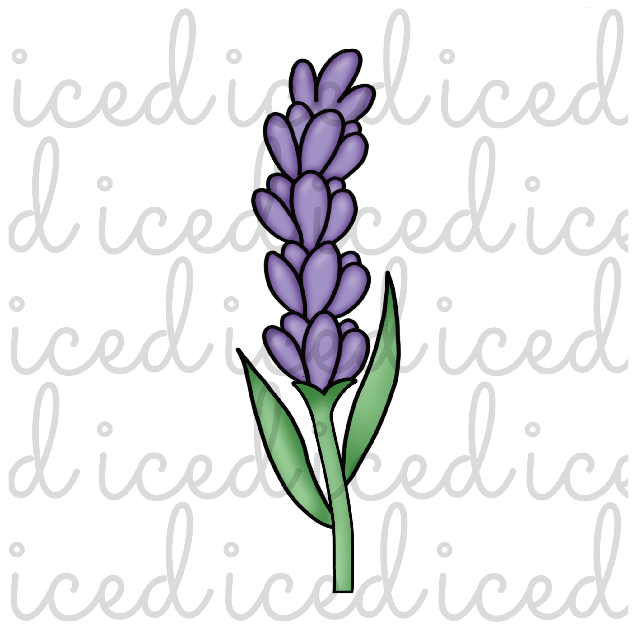 Tall Flower - Lavender Cutter